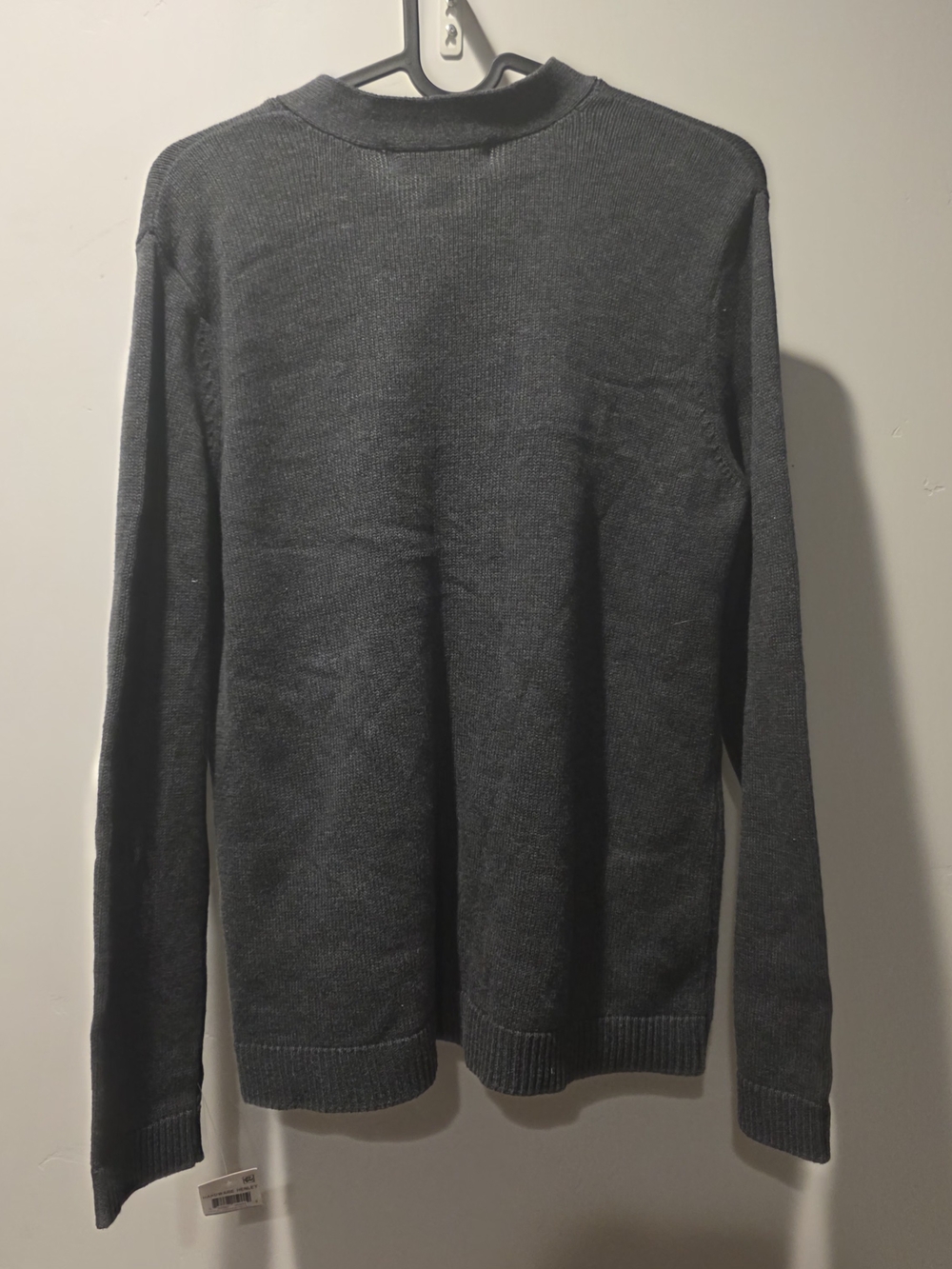 Karen Scott Hardware Henley Sweater Charcoal Heather Size PL NWT - Picture 5 of 9